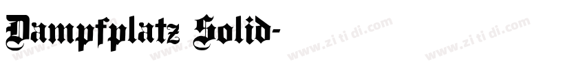 Dampfplatz Solid字体转换